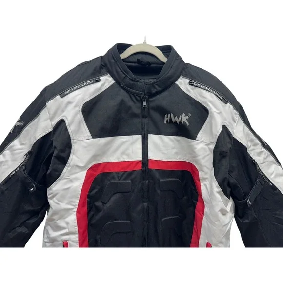 HWK Motorcycle 3XL Jacket  Men's Padded Adventure/Touring Cordura Textile Fabric - Picture 5 of 15
